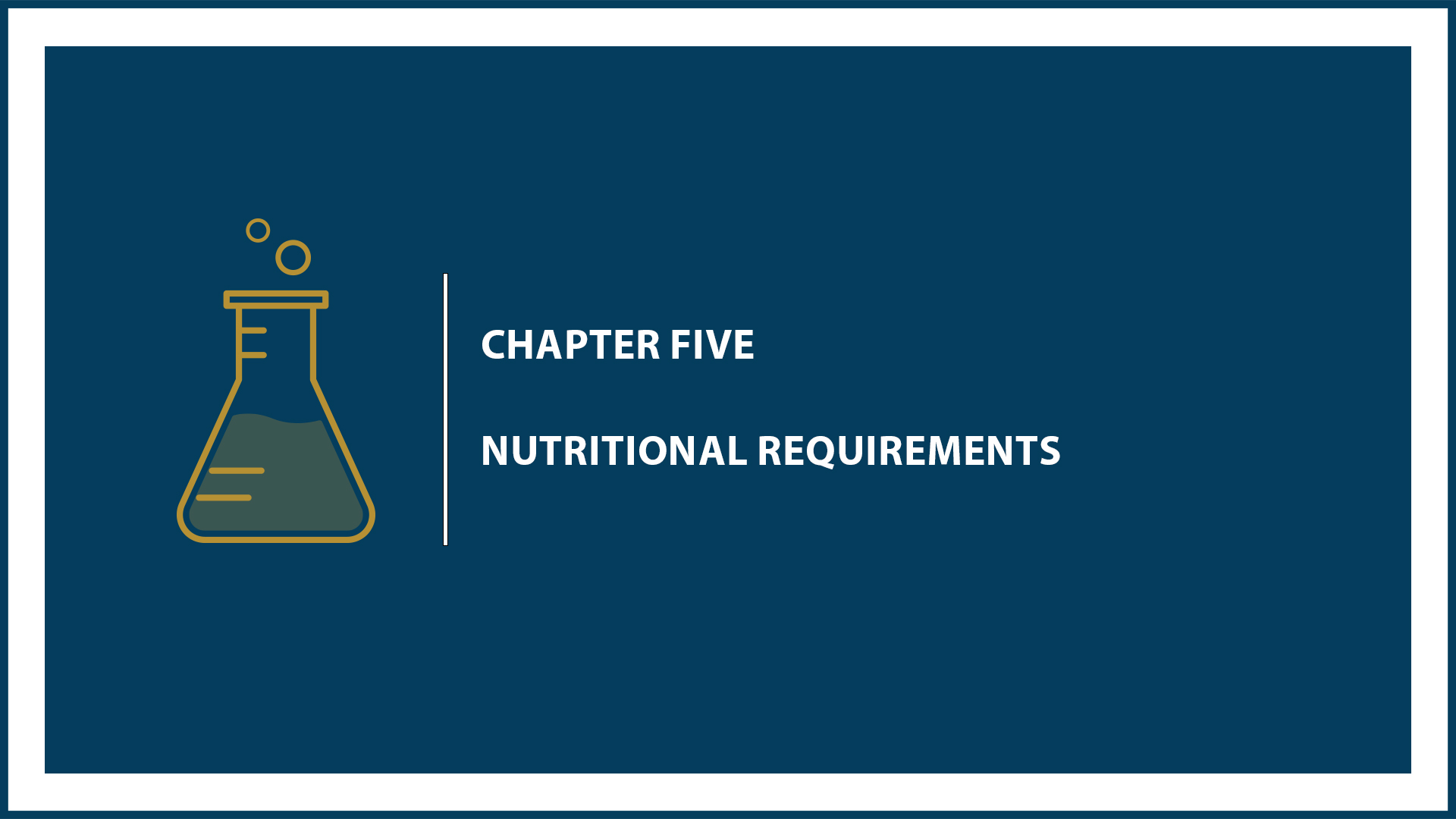 Chapter 5: Nutritional Requirements